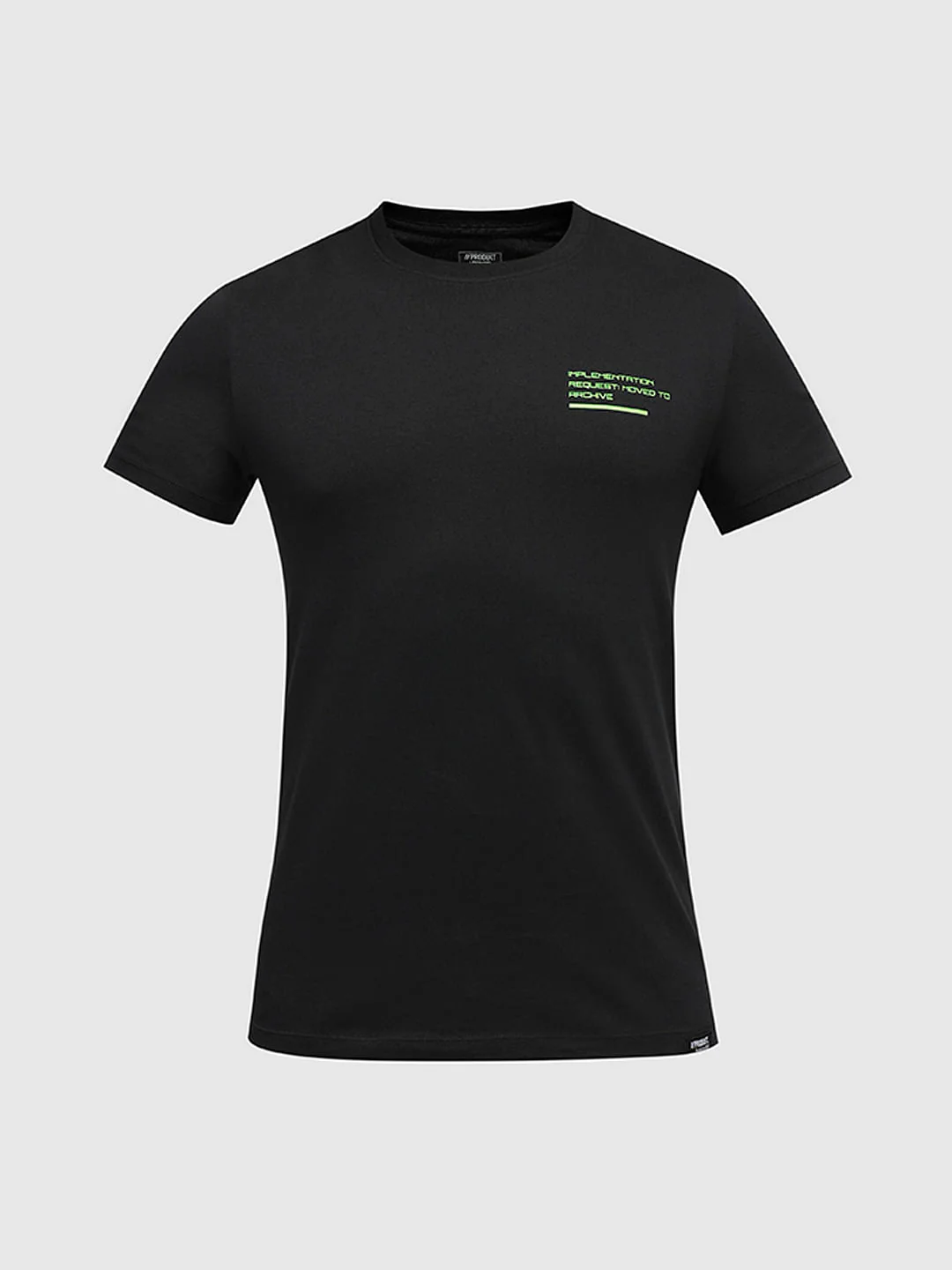 PRODUKT by JACK&JONES Black Printed Crew Neck T-shirt - Image 7