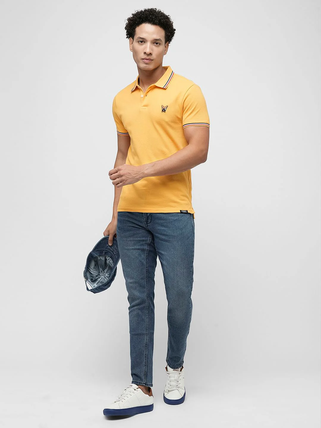 PRODUKT by JACK&JONES Yellow Contrast Tipping Polo - Image 5