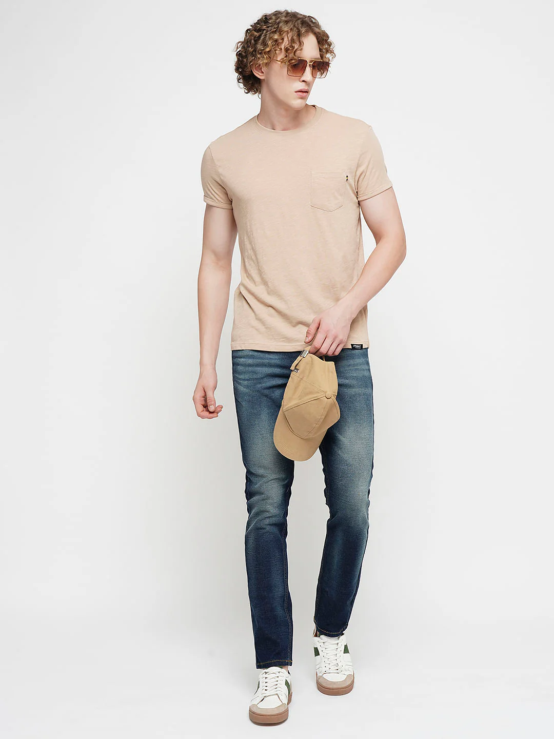 PRODUKT by JACK&JONES Light Brown Crew Neck T-shirt - Image 5