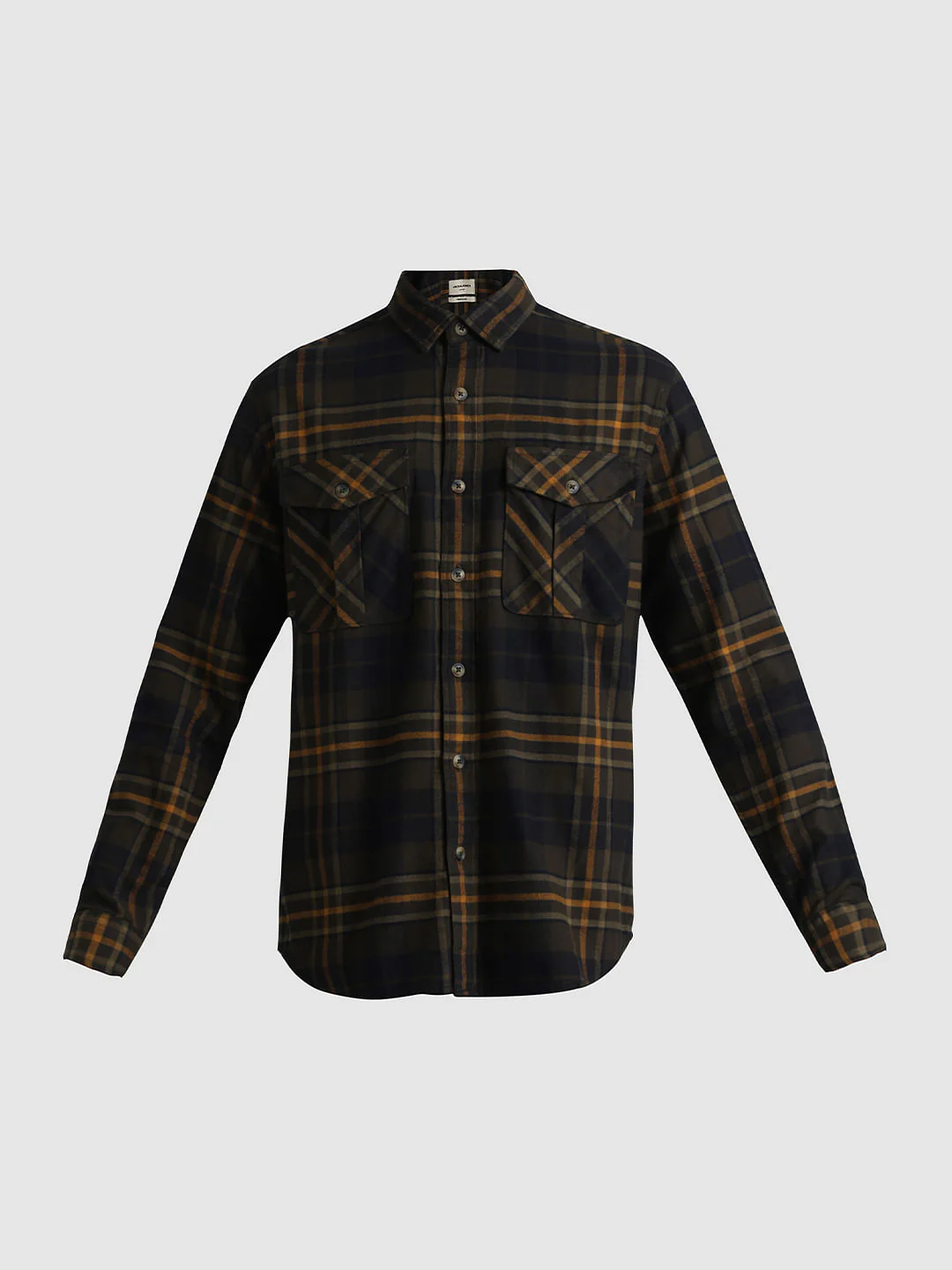 Green Check Print Shirt - Image 7