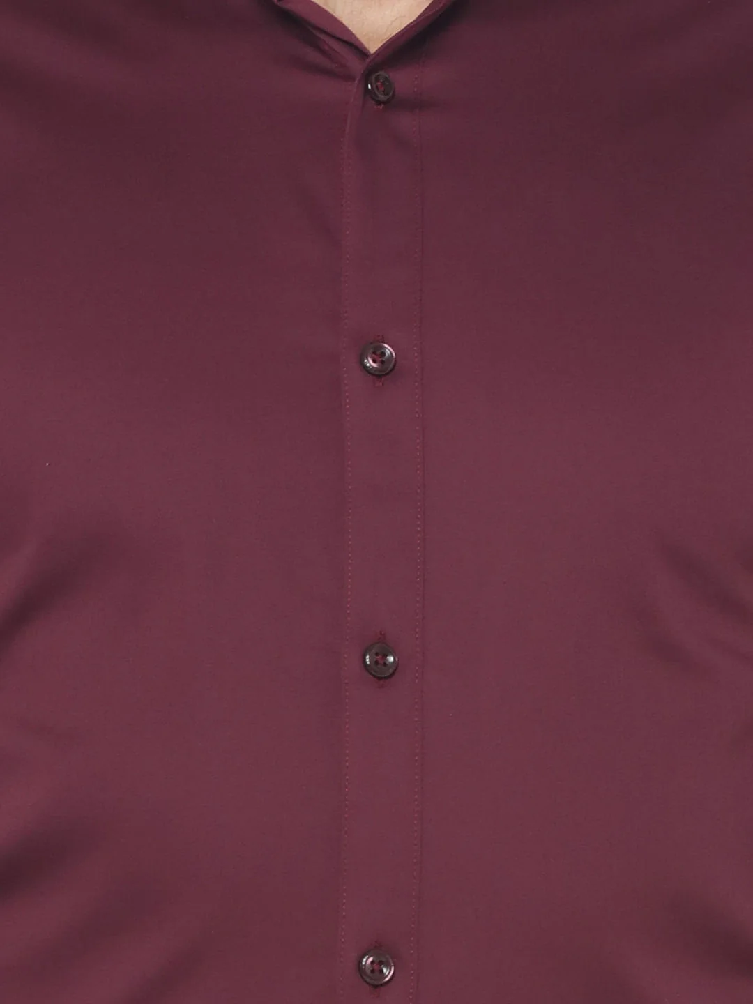 Burgundy Slim Fit Shirt - Image 6