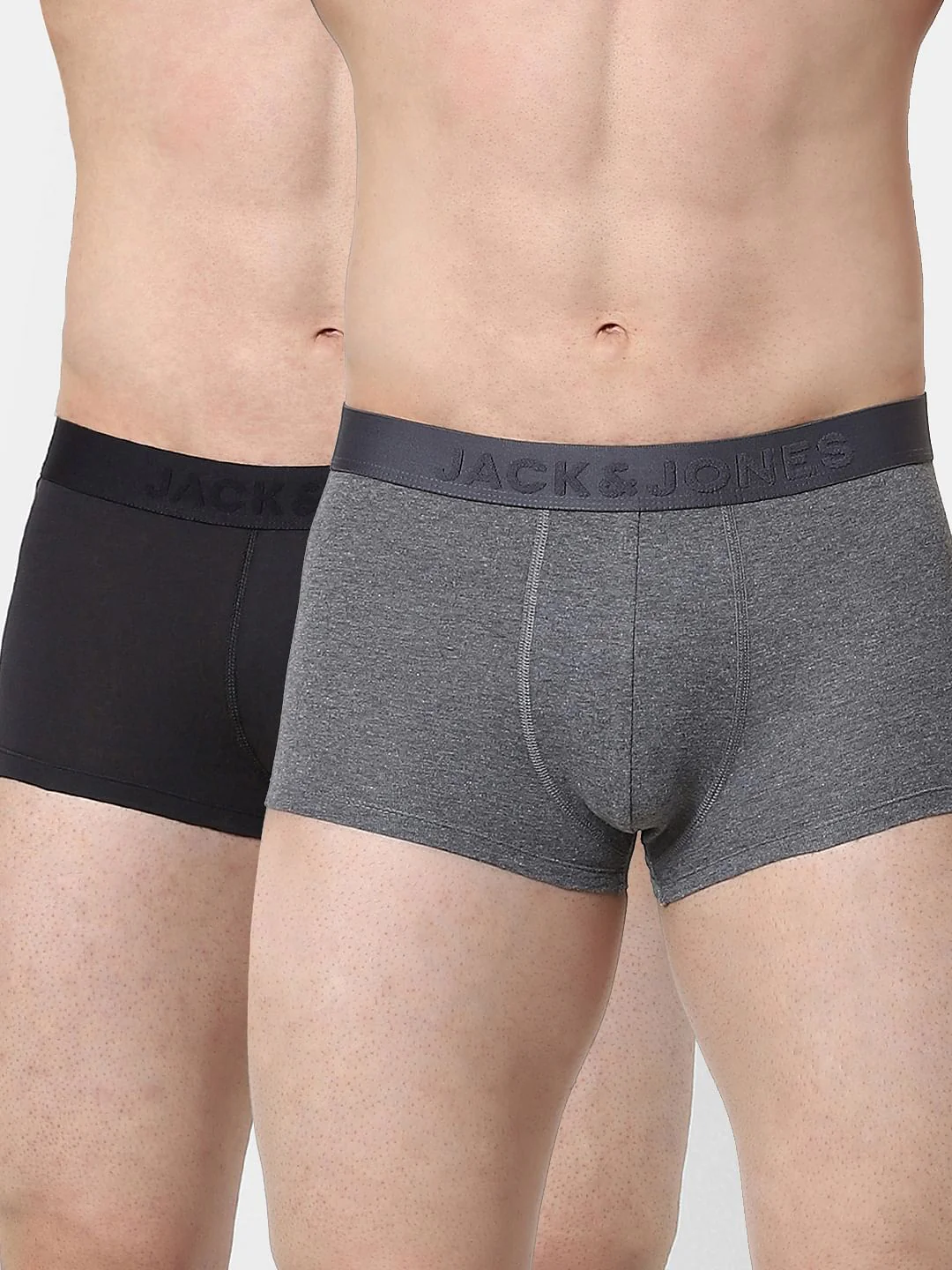 Pack of 2 Black & Grey Trunks