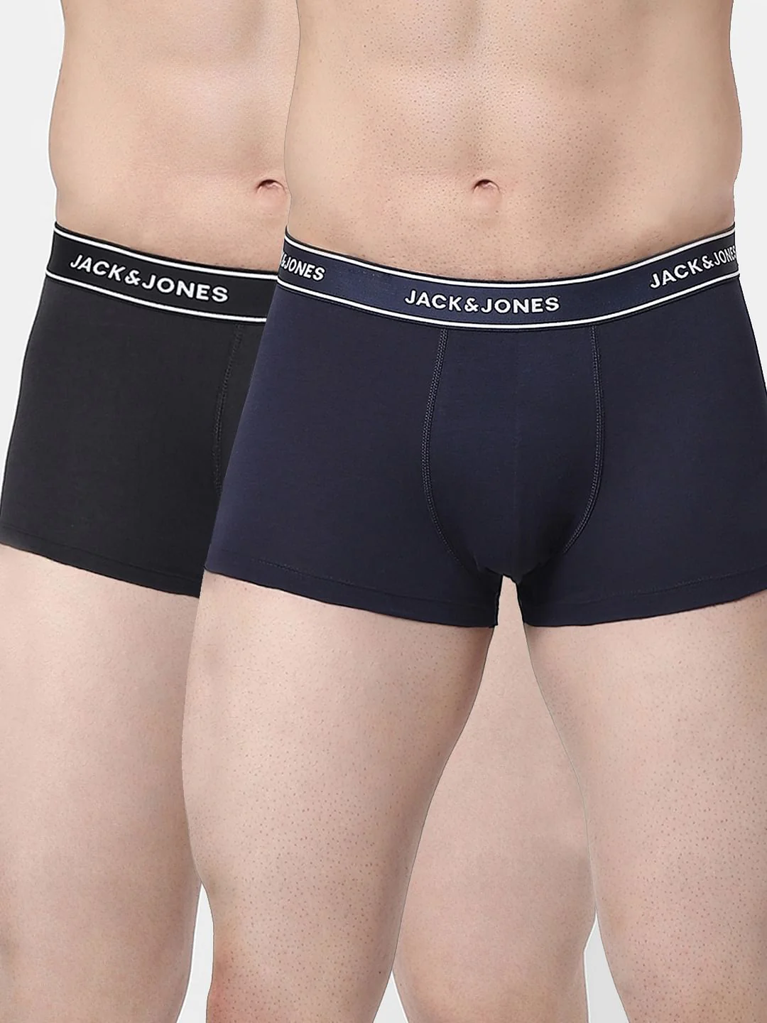 Black & Navy Blue Trunks - Pack of 2