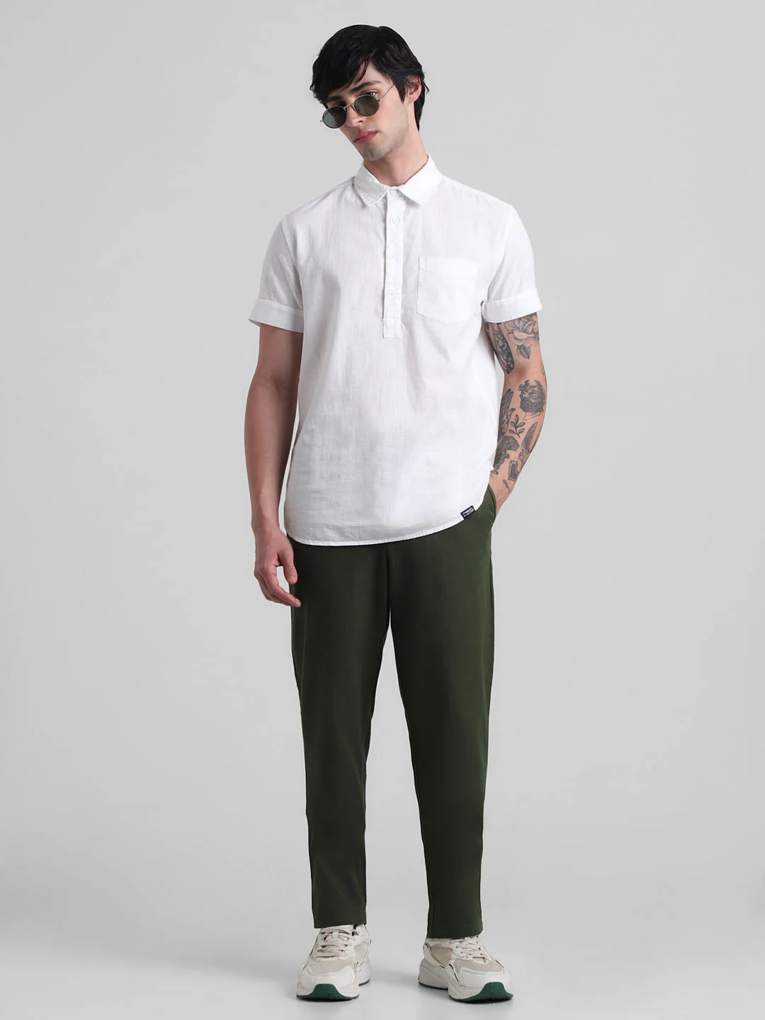 PRODUKT by JACK&JONES Dark Green Mid Rise Pants - Image 5