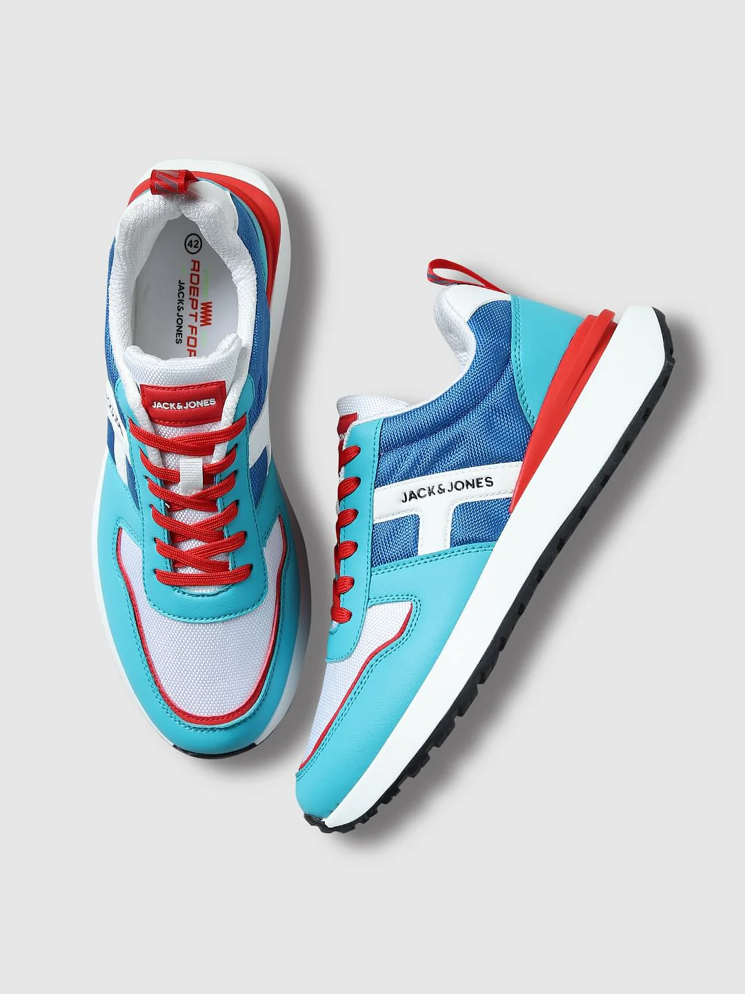 Blue Colourblocked Sneakers - Image 2