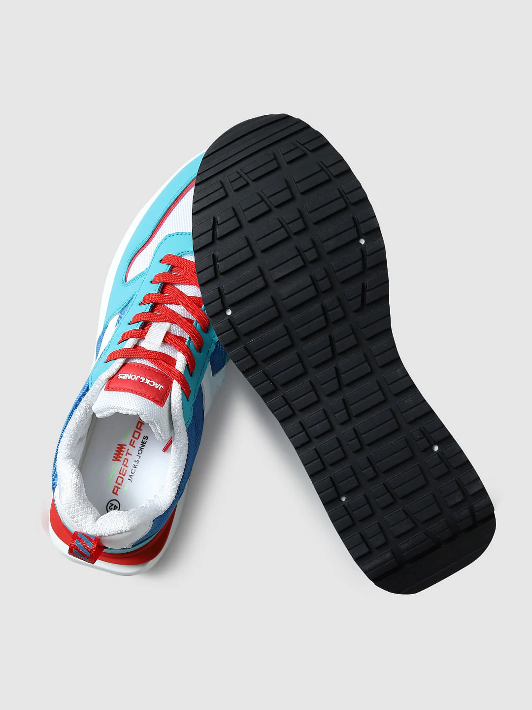 Blue Colourblocked Sneakers - Image 6