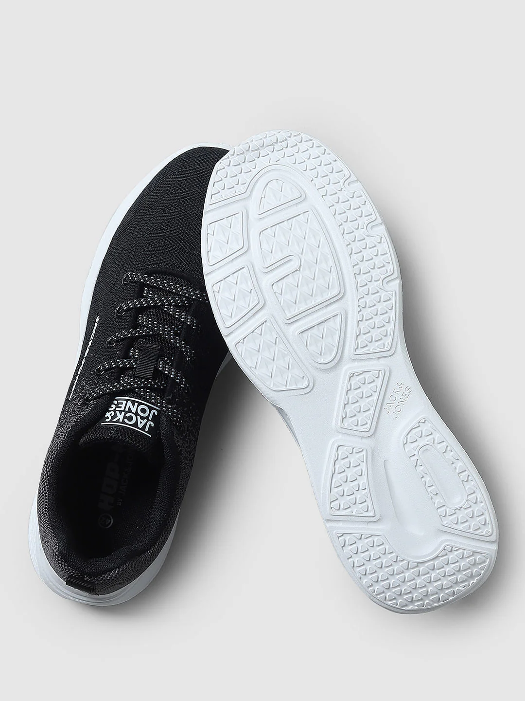 Black Gradient Lace-Up Sneakers - Image 6