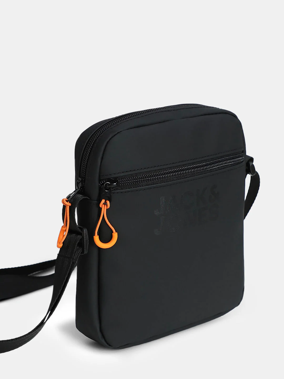 Black Logo Print Crossbody Bag - Image 2