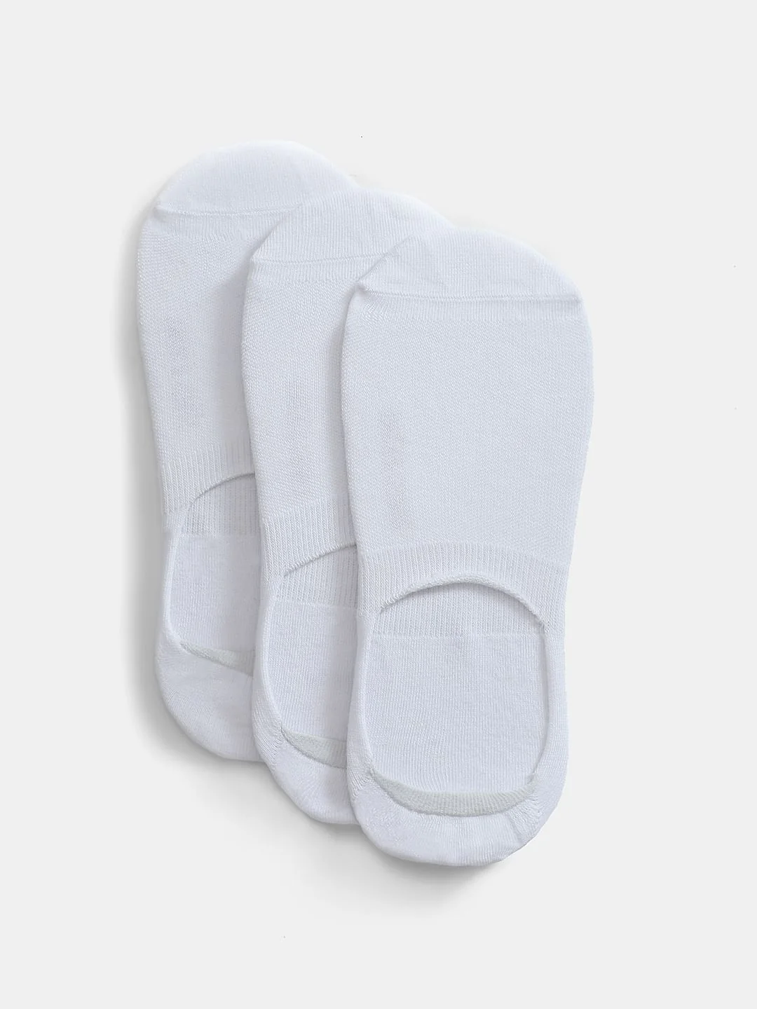 Pack Of 3 White No Show Socks