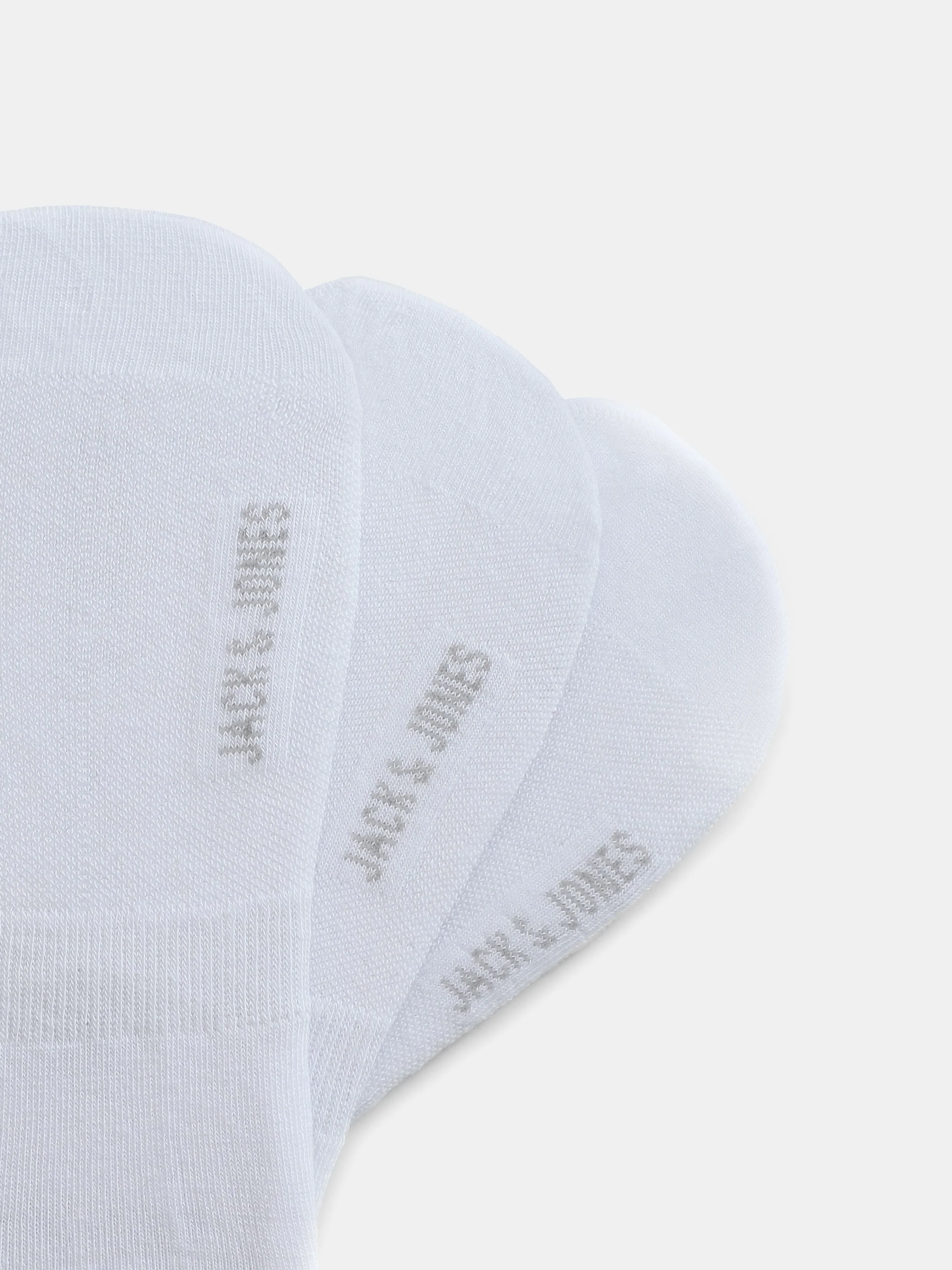 Pack Of 3 White No Show Socks - Image 2