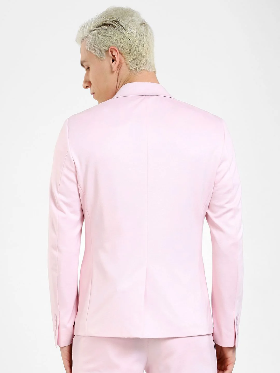 Pink Slim Fit Blazer - Image 4