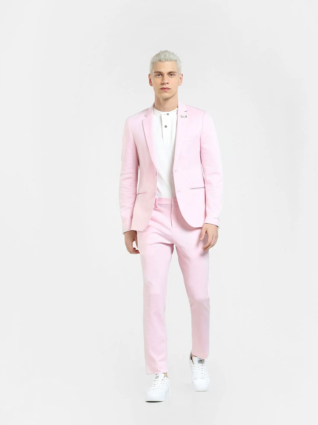 Pink Slim Fit Blazer - Image 6
