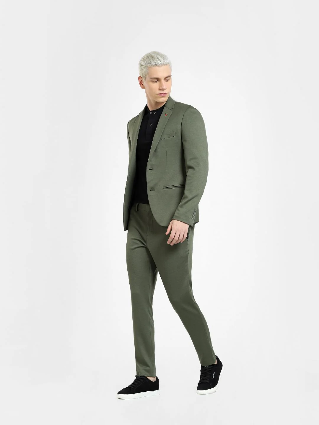 Green Slim Fit Blazer - Image 6