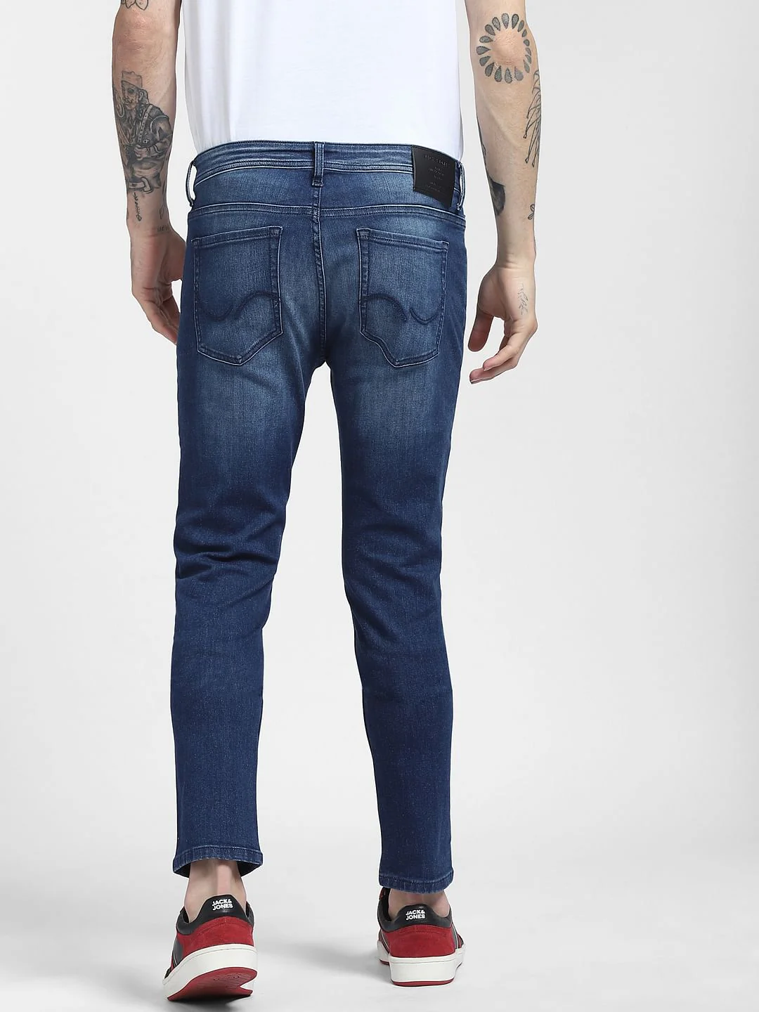 Dark Blue Low Rise Liam Skinny Jeans - Image 4