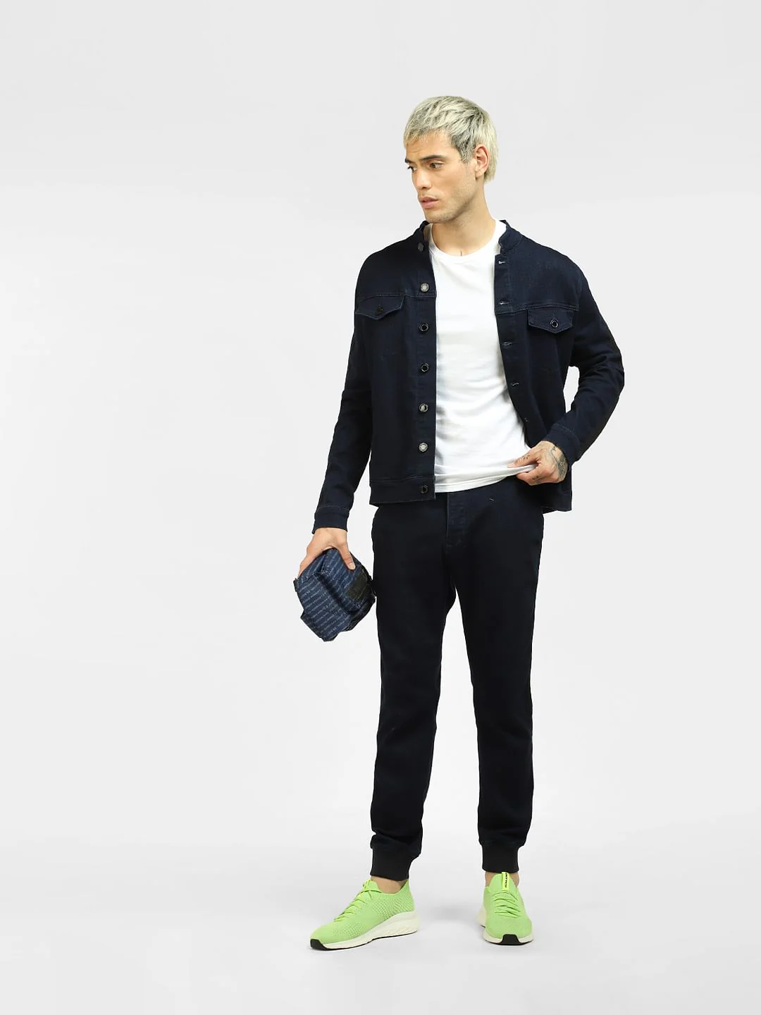 Dark Blue Low Rise Anti-Fit Jeans