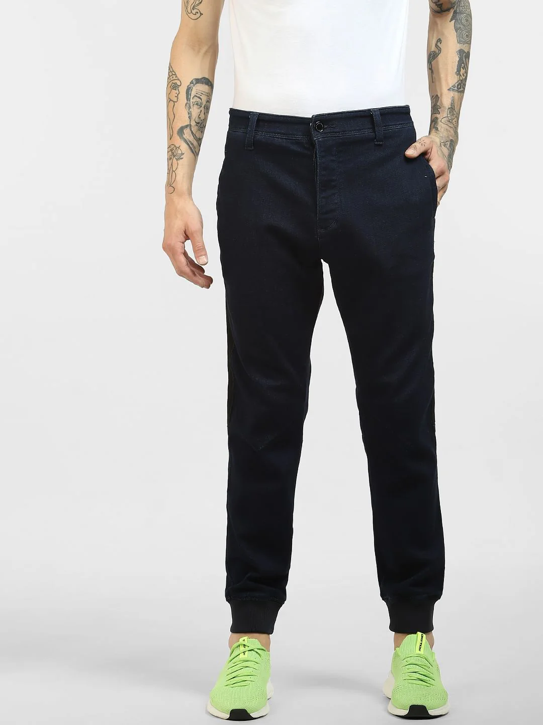 Dark Blue Low Rise Anti-Fit Jeans - Image 2