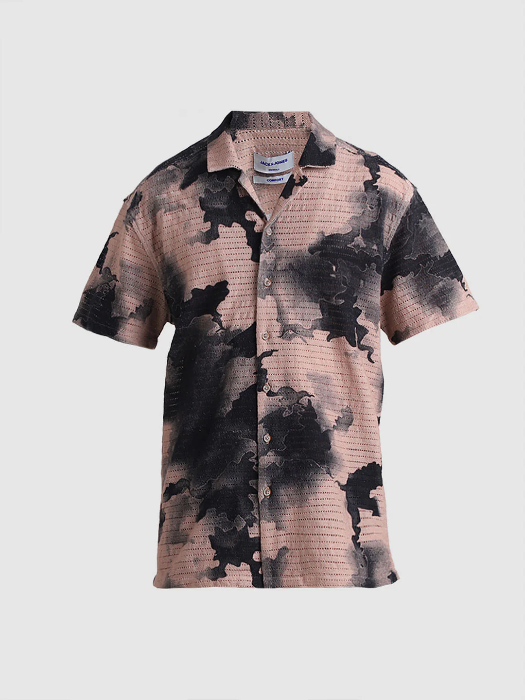 Beige Abstract Print Shirt - Image 7