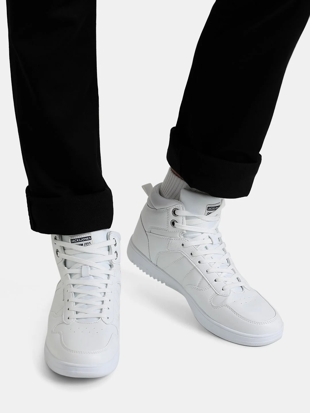 White High Top Sneakers - Image 8