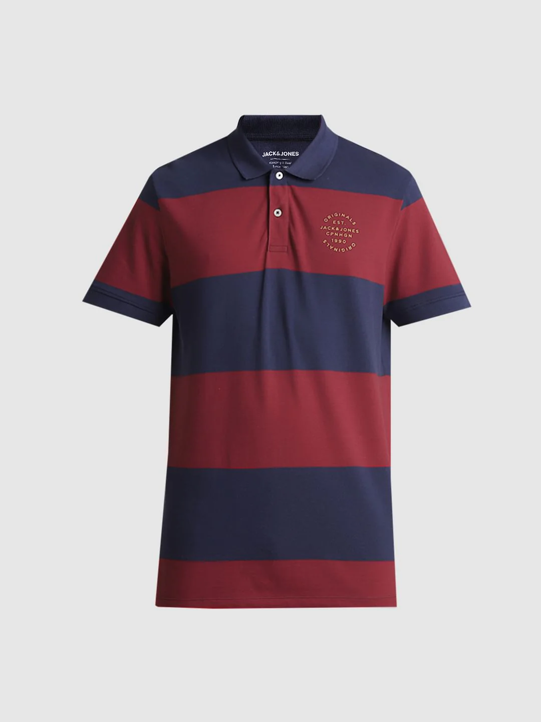 Red Colourblocked Polo T-shirt - Image 7