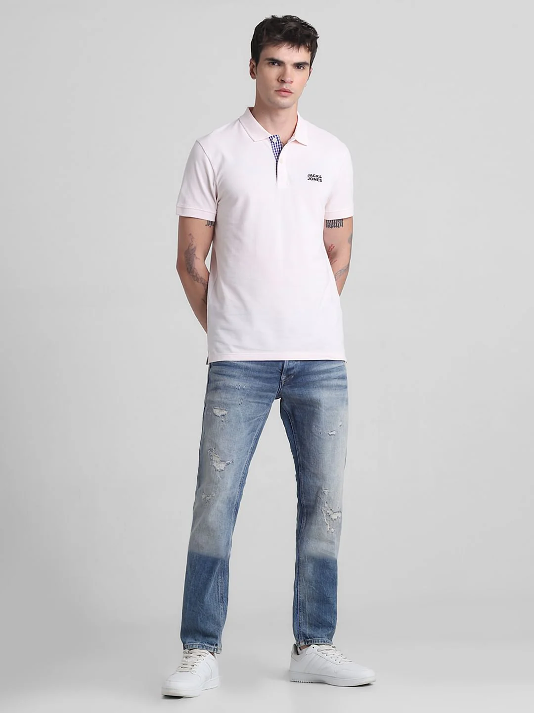 Pink Cotton Polo T-shirt - Image 6