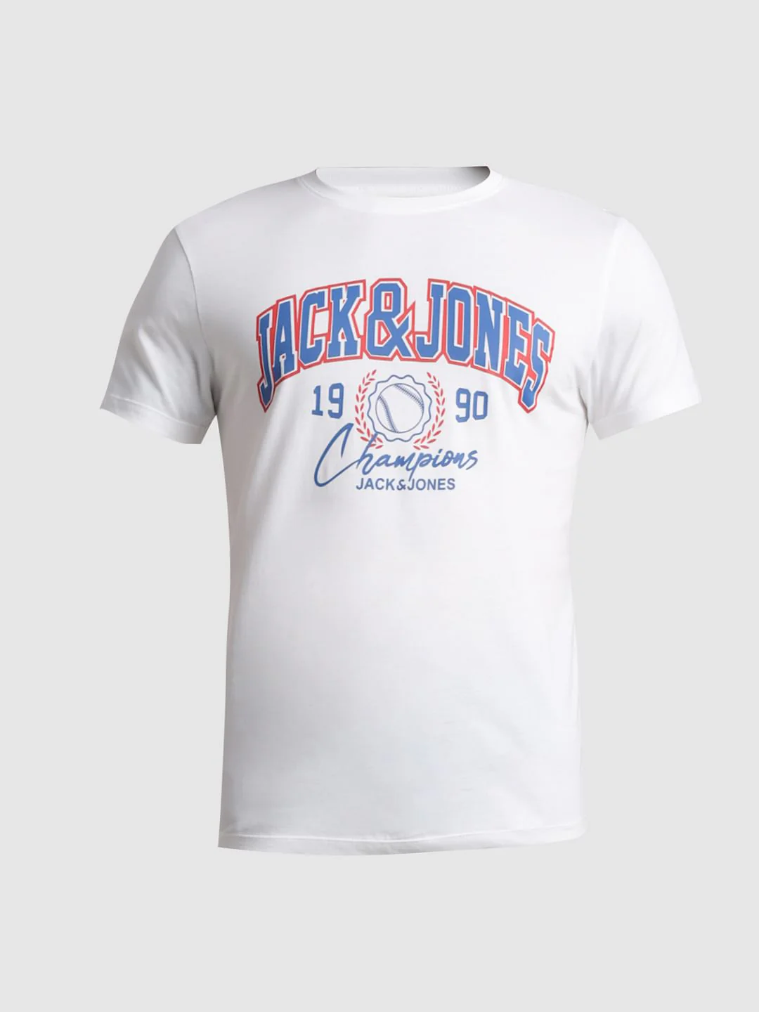 White Logo Print Crew Neck T-shirt - Image 7