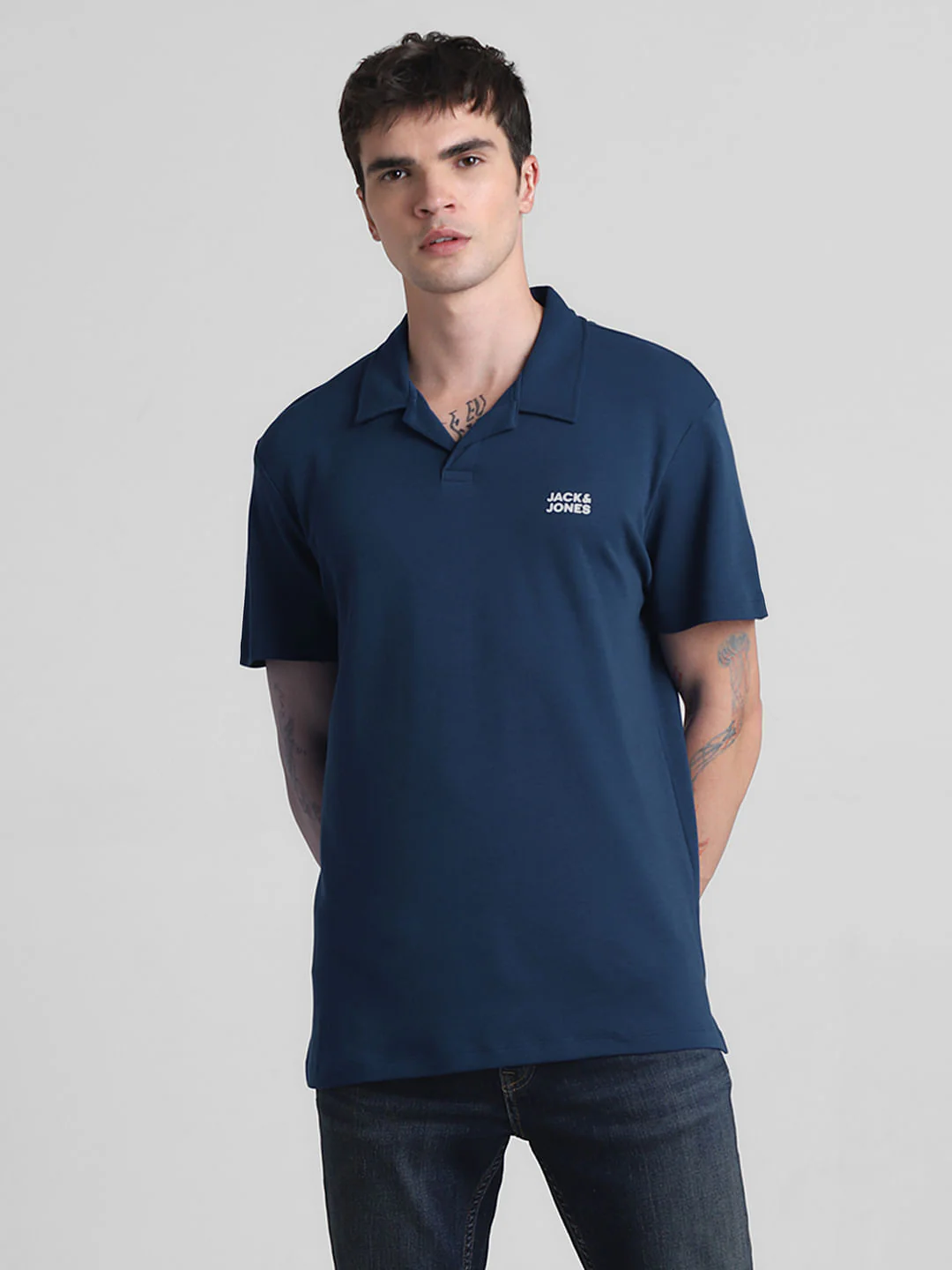 Dark Blue Polo T-shirt - Image 2