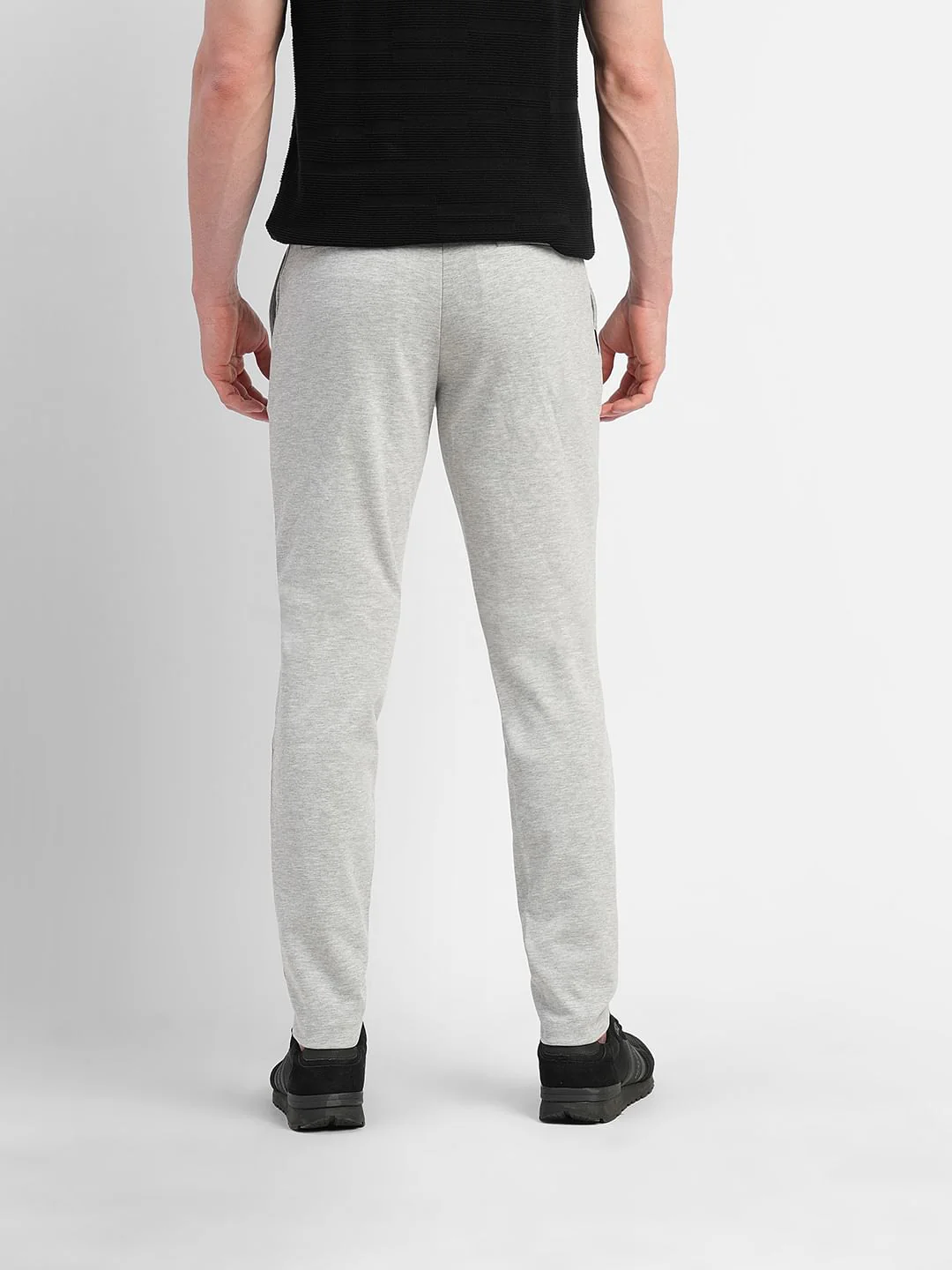 Grey Mid Rise Trousers - Image 4