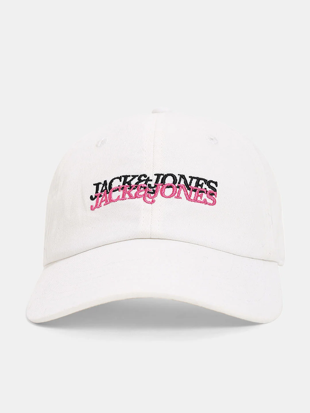 White Logo Printed Cap