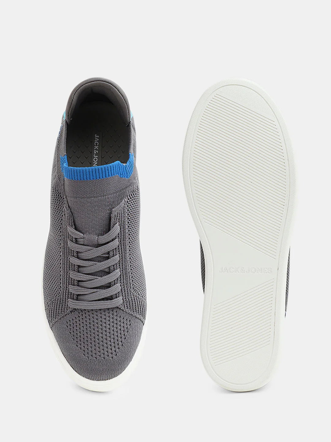 Light Grey Knit Sneakers - Image 5