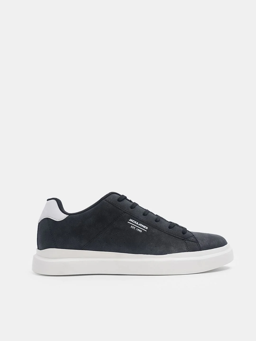 Black Vintage Lace-Up Sneakers - Image 2