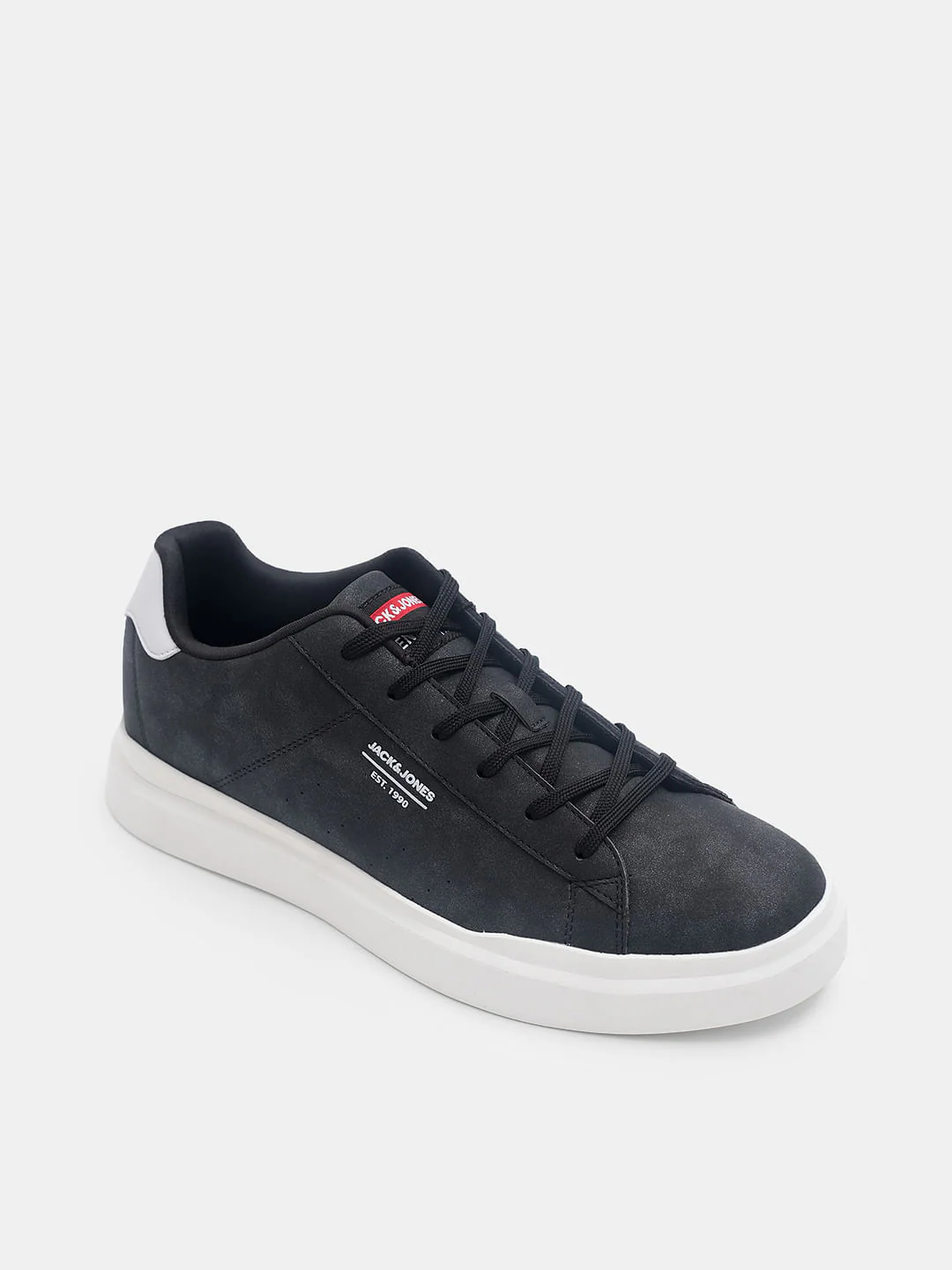 Black Vintage Lace-Up Sneakers - Image 4