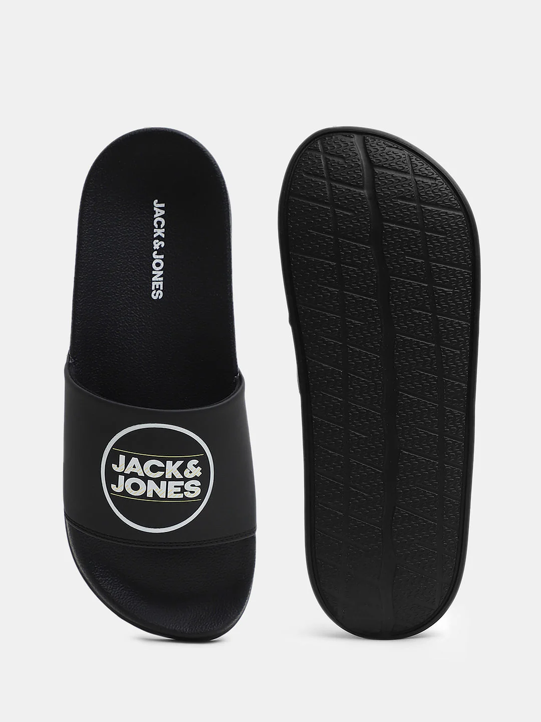 Black Logo Print Sliders - Image 5