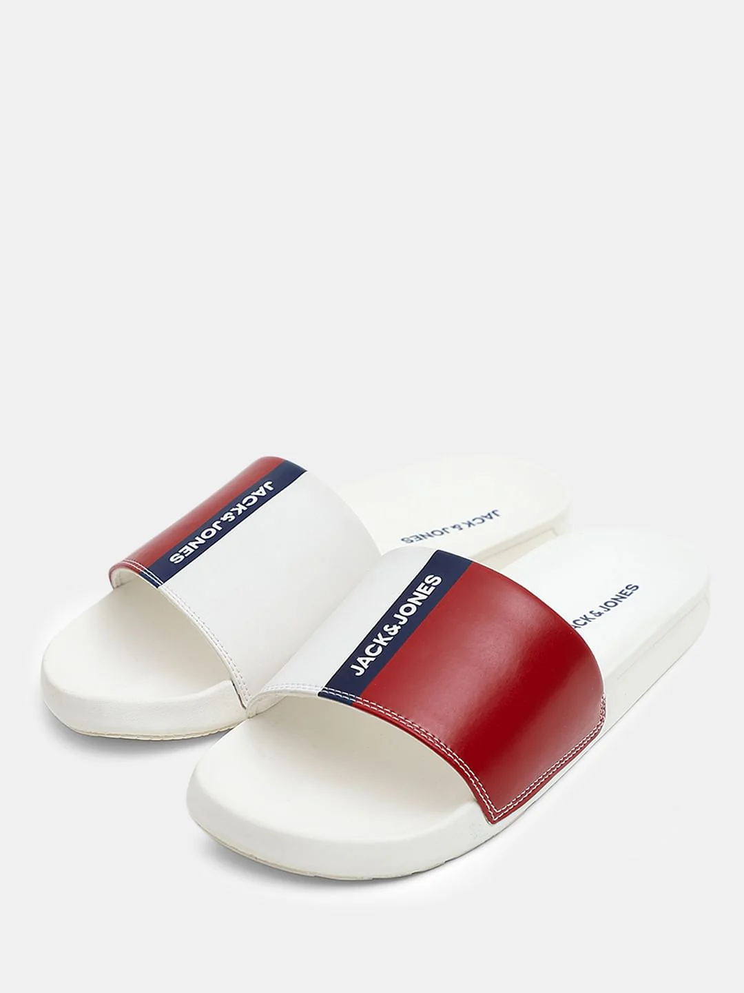 White Colourblocked Sliders - Image 6