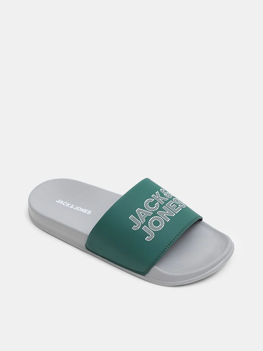 Green & Grey Logo Print Sliders - Image 4