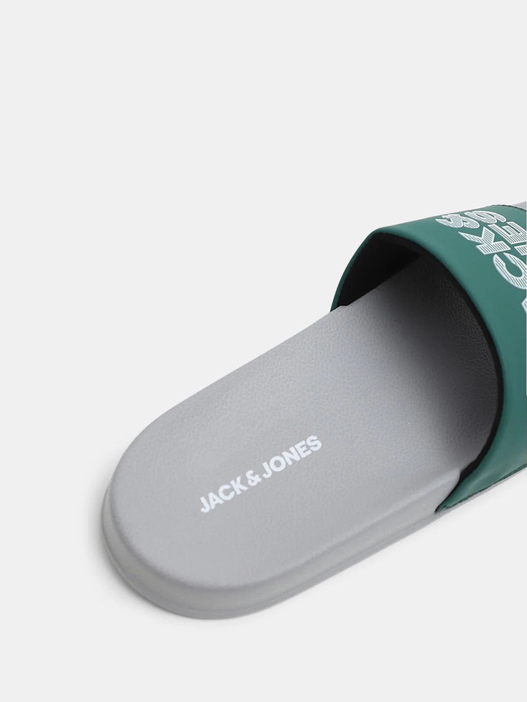 Green & Grey Logo Print Sliders - Image 8