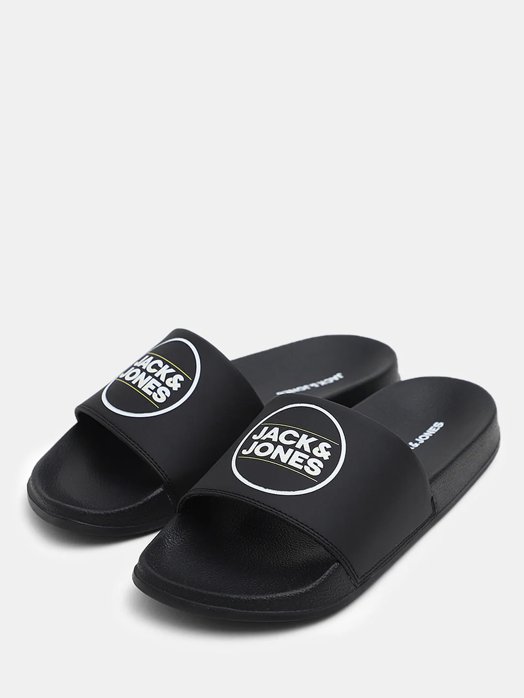 Black Logo Print Pool Sliders - Image 6