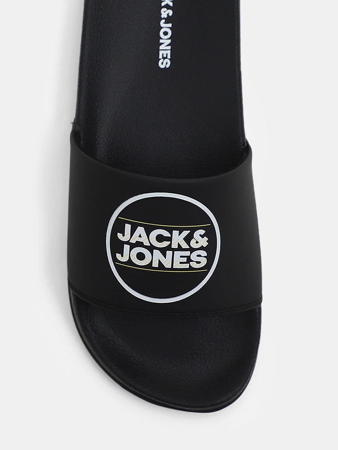 Black Logo Print Pool Sliders - Image 7