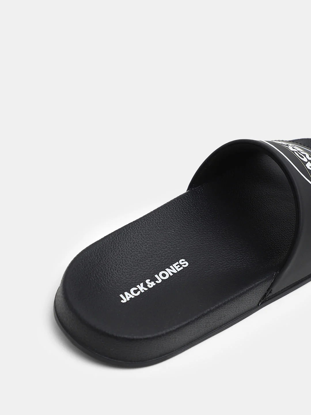 Black Logo Print Pool Sliders - Image 8
