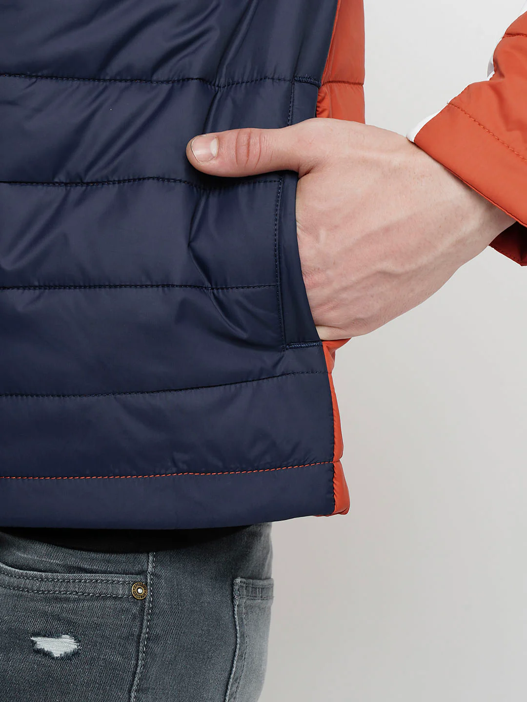 PRODUKT by JACK&JONES Red Colourblocked Puffer Jacket - Image 8