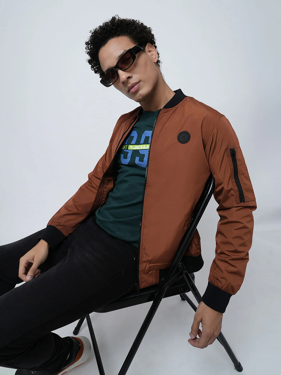 PRODUKT by JACK&JONES Brown Bomber Jacket