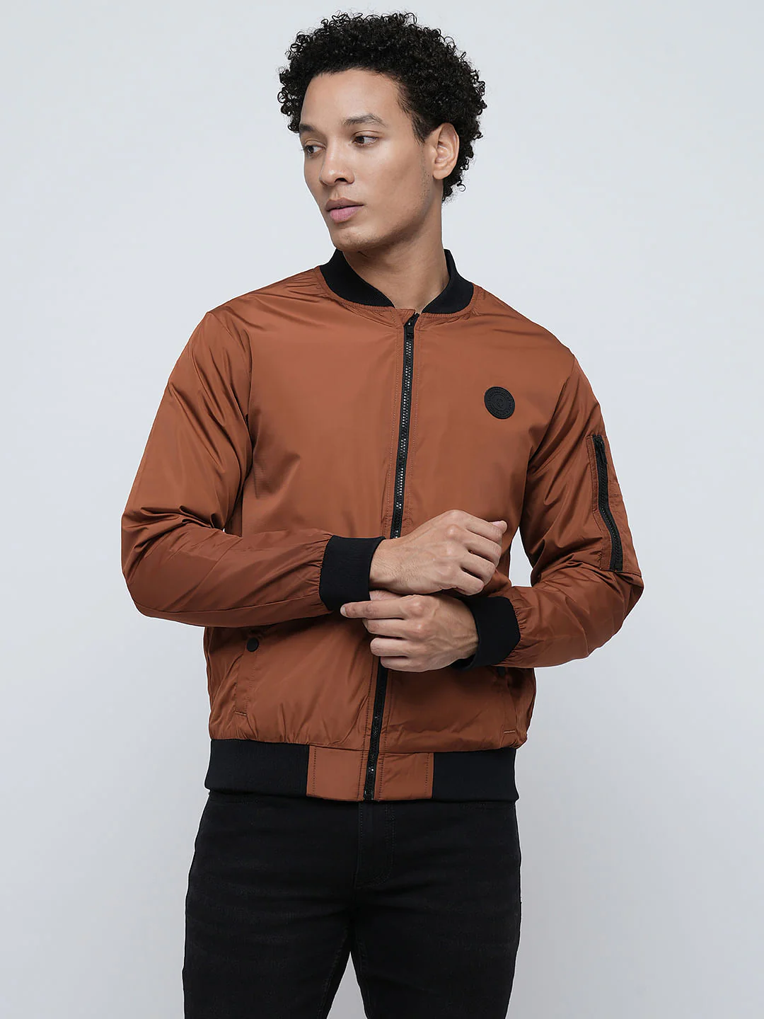 PRODUKT by JACK&JONES Brown Bomber Jacket - Image 2