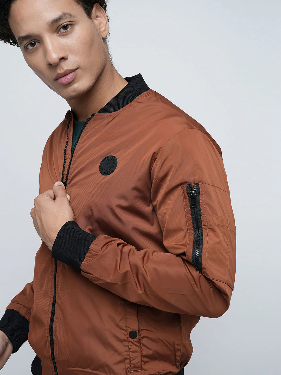 PRODUKT by JACK&JONES Brown Bomber Jacket - Image 6