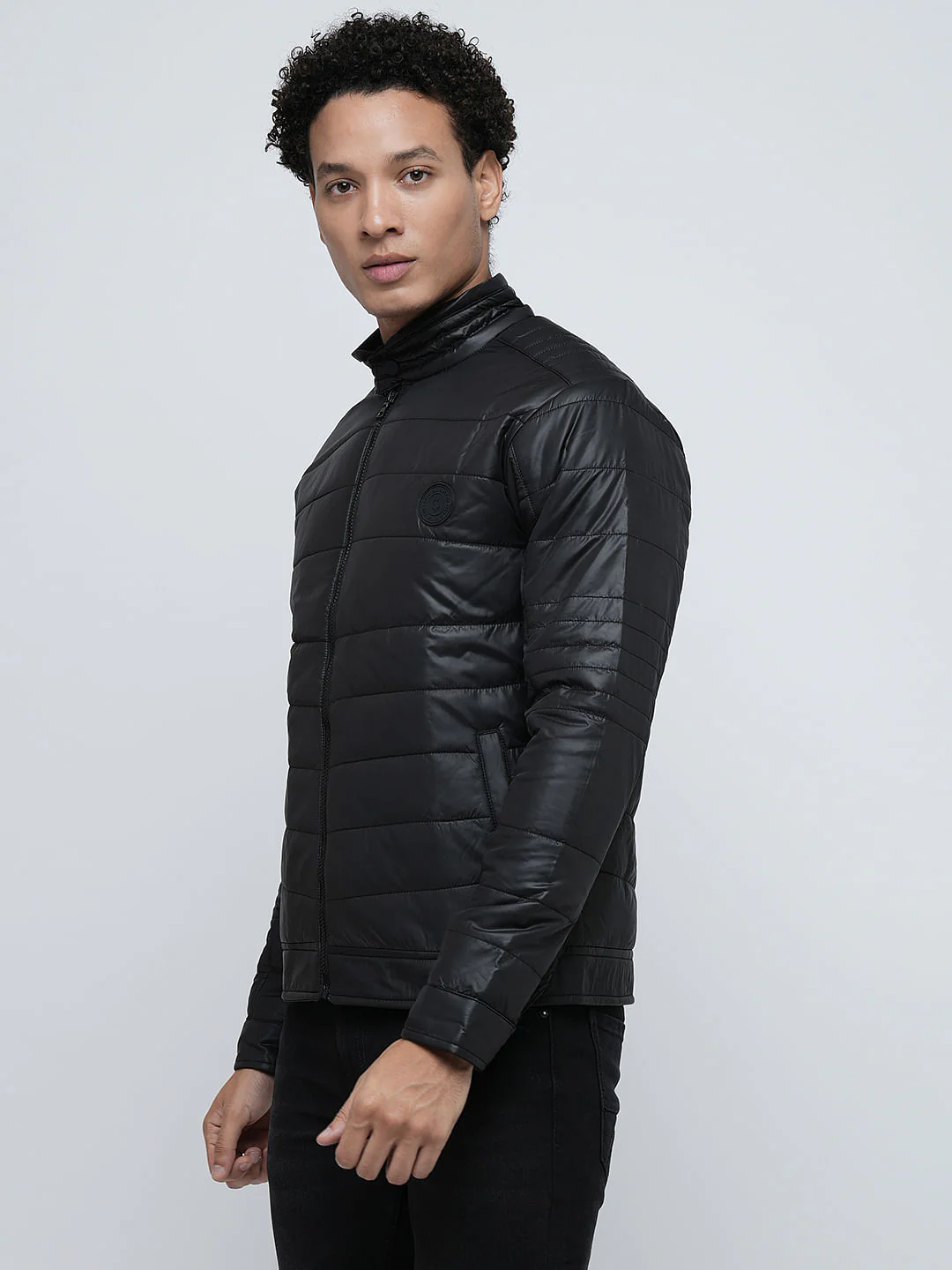 PRODUKT by JACK&JONES Black Zip-Up Puffer Jacket - Image 3