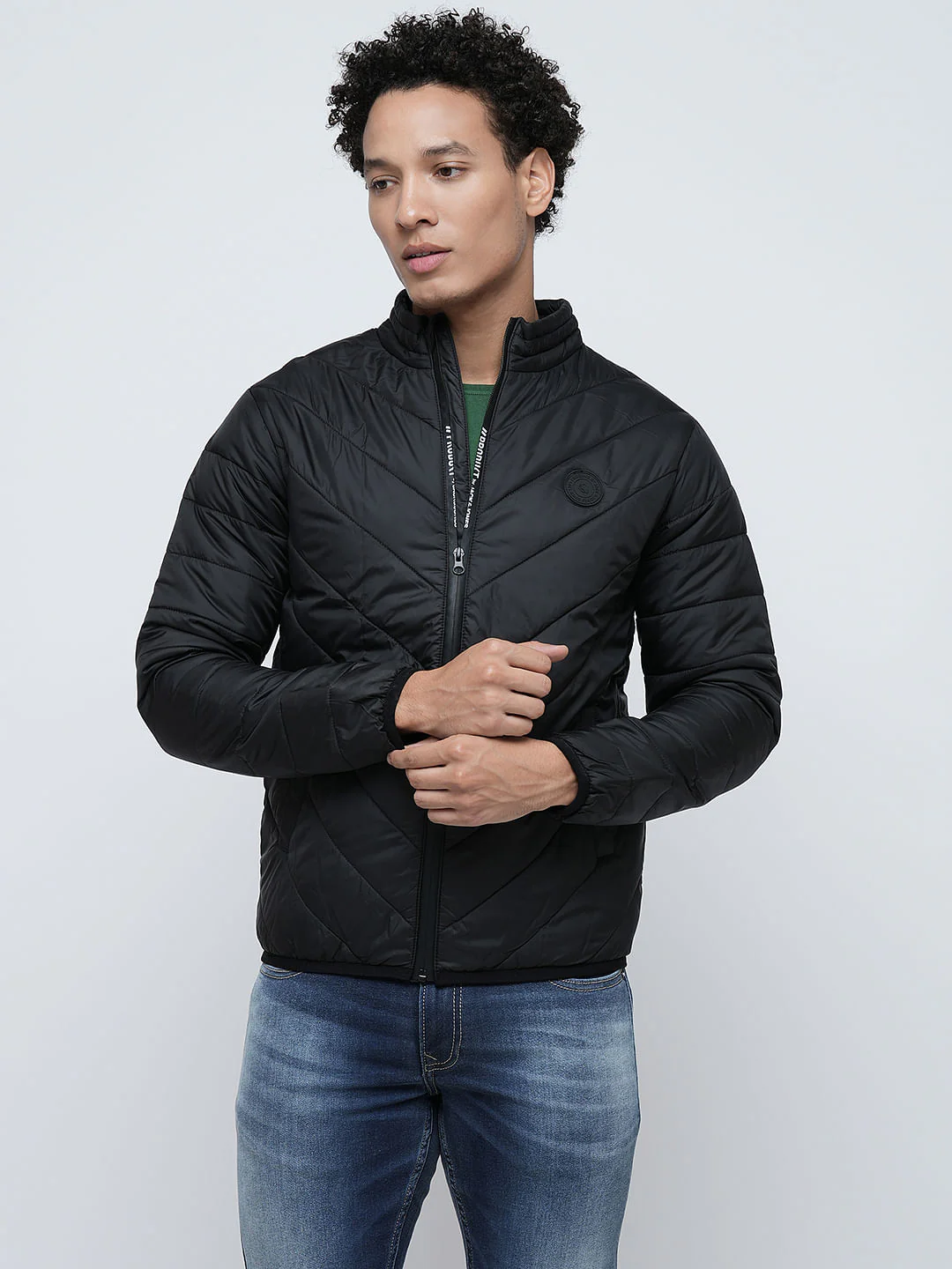 PRODUKT by JACK&JONES Black High-Neck Puffer Jacket - Image 2