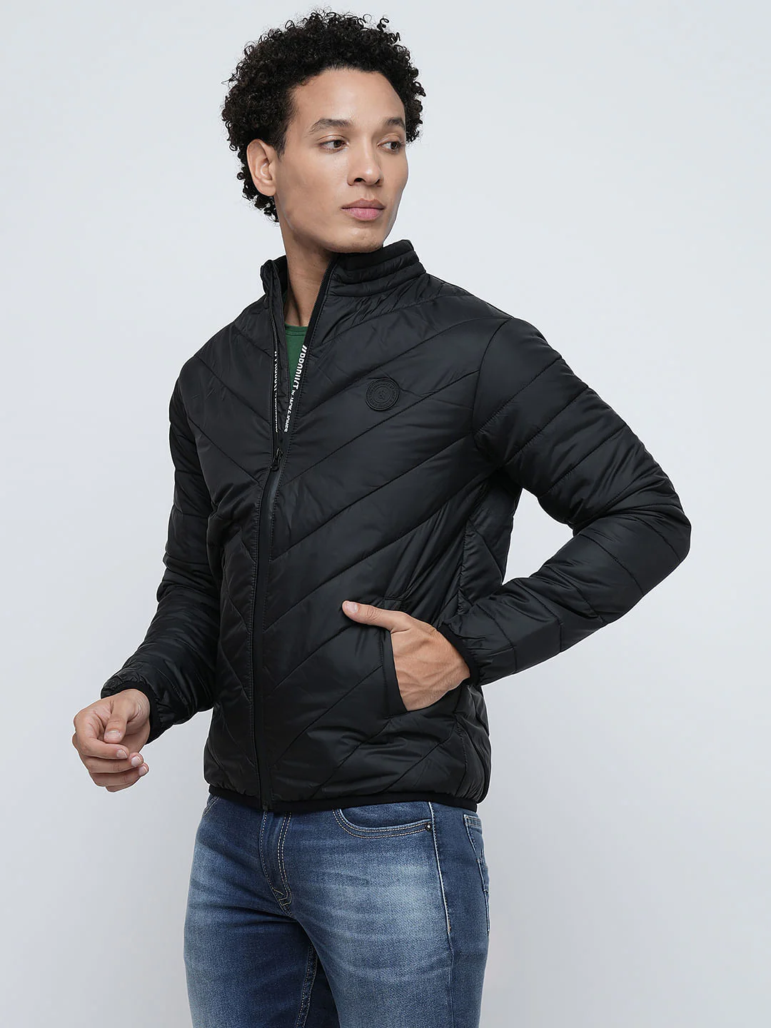 PRODUKT by JACK&JONES Black High-Neck Puffer Jacket - Image 3