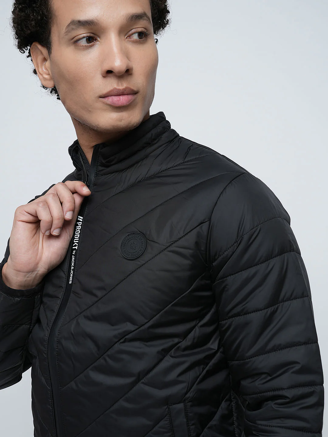 PRODUKT by JACK&JONES Black High-Neck Puffer Jacket - Image 6