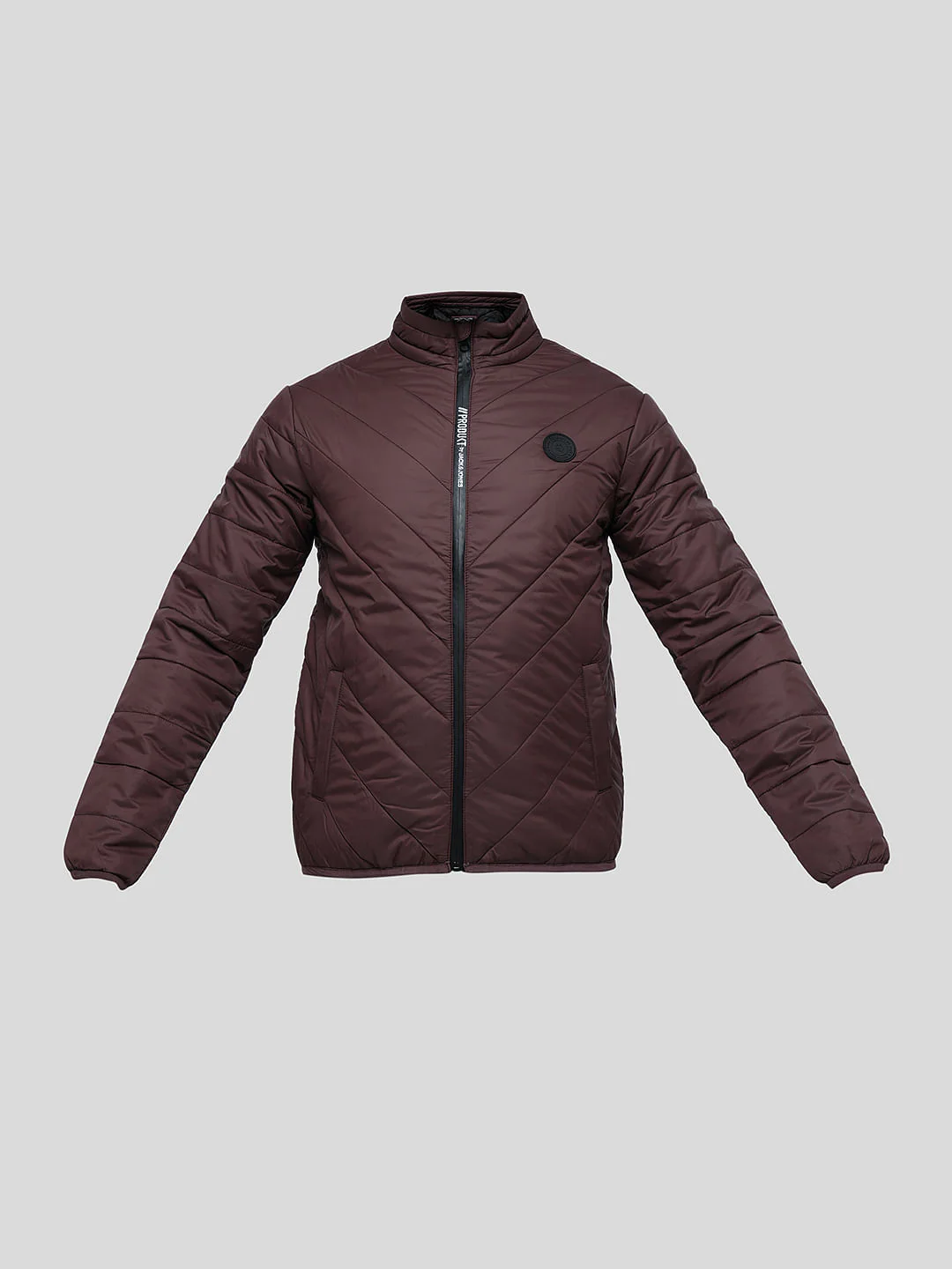 PRODUKT by JACK&JONES Maroon High-Neck Puffer Jacket - Image 7