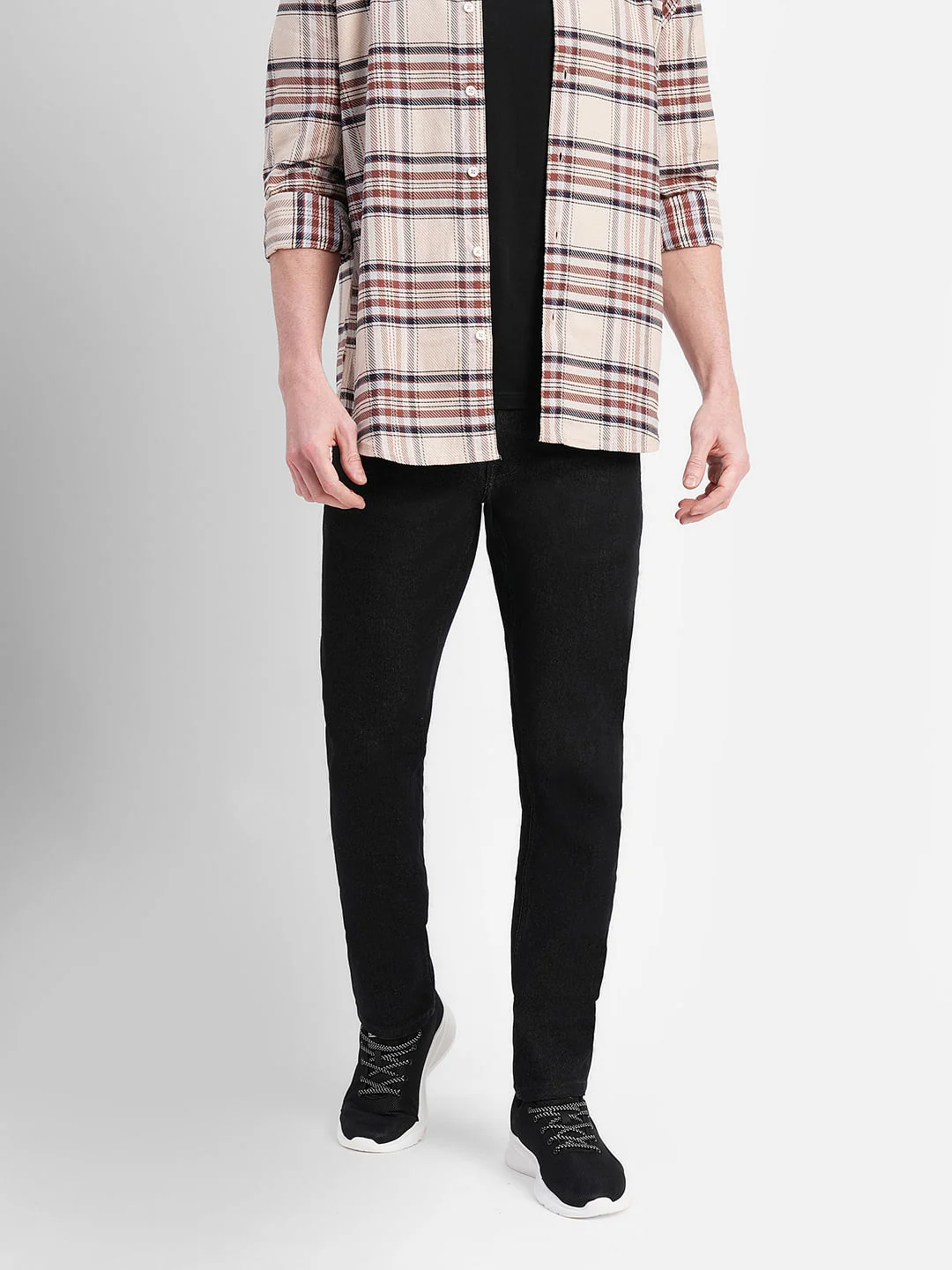 Black Low Rise Glenn Slim Fit Jeans - Image 2