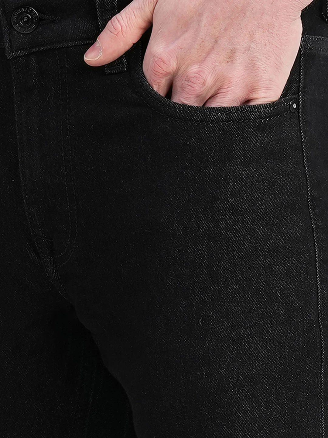 Black Low Rise Glenn Slim Fit Jeans - Image 5