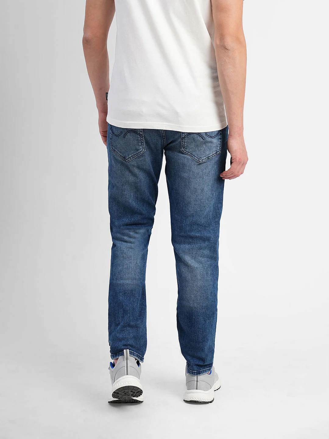 Blue Low Rise Washed Ben Skinny Fit Jeans - Image 4